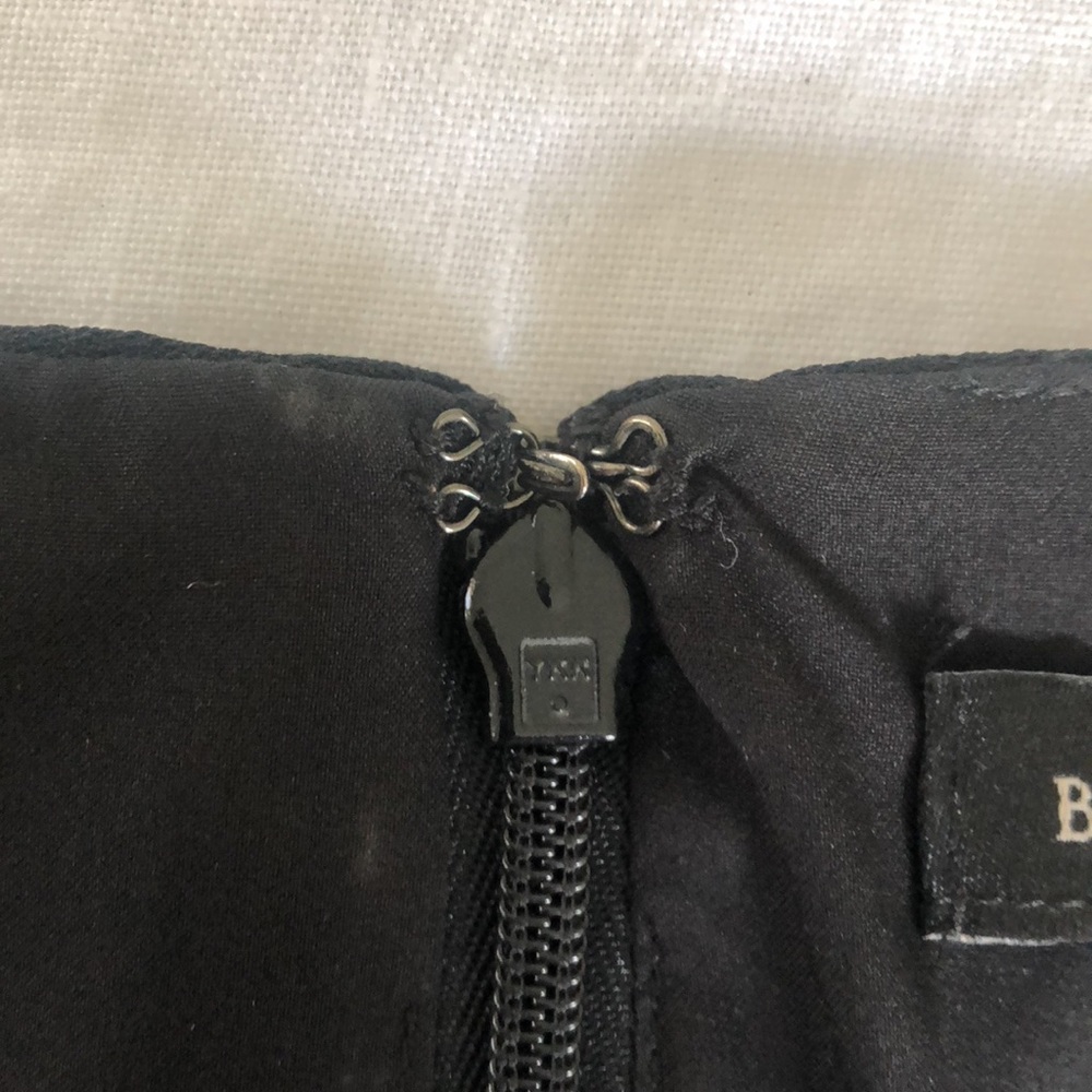 Banana Republic Fringe Crepe Blouse, black, XS - Picture 6 of 6